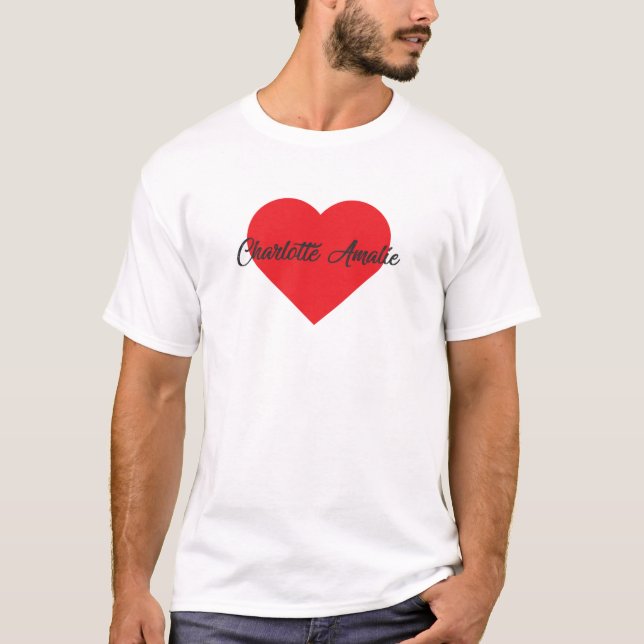 T-shirt I Love Charlotte Amalie (Devant)