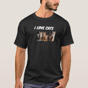 T-shirt I Love Chats Secourir Chats Kitten Secourir Kitty 