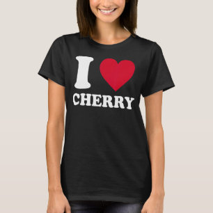 T-shirt I Love Cherry I Heart Cherry Fruit Berry Costume