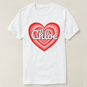 T-shirt I Love Chloe Heart Chloe Nom Funny Chloe Meme