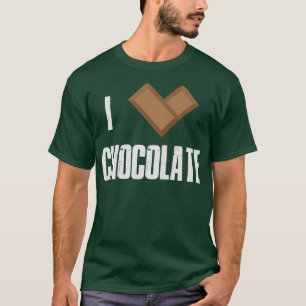 T-shirt I Love Chocolate Bars Bar Cocoa Milk Baking