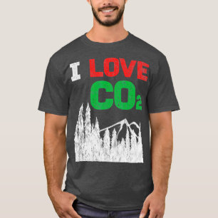 T-shirt I Love CO2 Diesel changement climatique drôle cad
