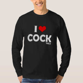 T-shirt I Love Cocktails Boire Pun I Heart Cocktails
