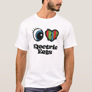 T-shirt I Love (Coeur) Anneaux électriques