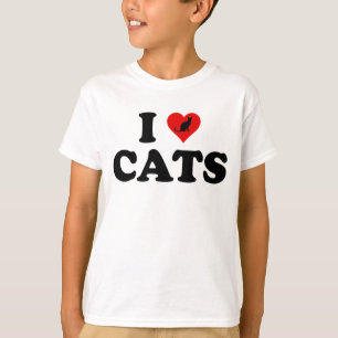 T-shirt I Love (Coeur) Chats