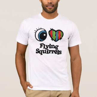 T-shirt I Love (Coeur) Écureuil volant