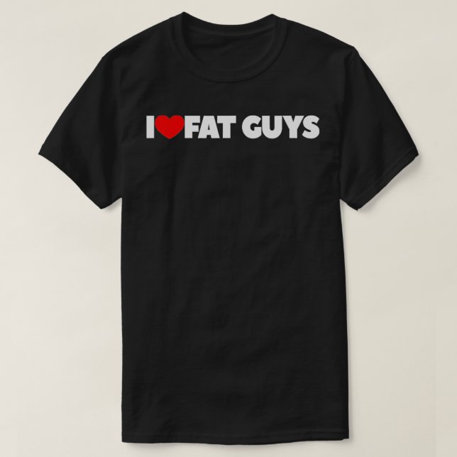 T-shirt I Love (Coeur) Gros Garçons (1) (Design devant)