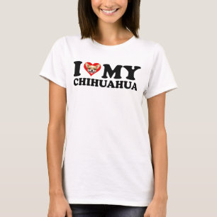 T-shirt I Love (Coeur) My Chihuahua