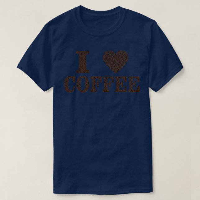 T-shirt I Love Coffee 12 (Design devant)