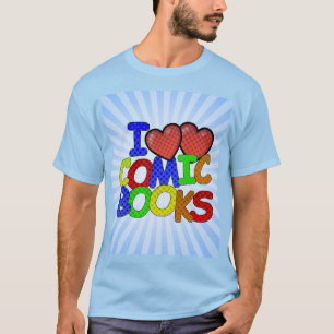 T-shirt I Love Comic Books