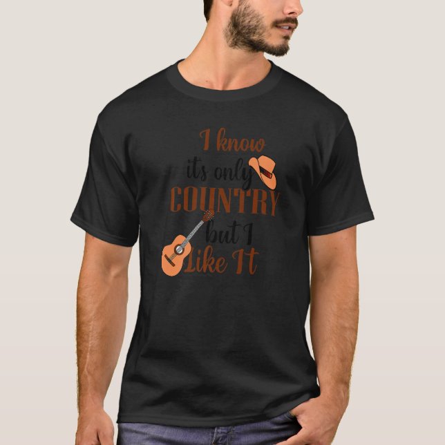 T-shirt I Love Country Music  1 (Devant)