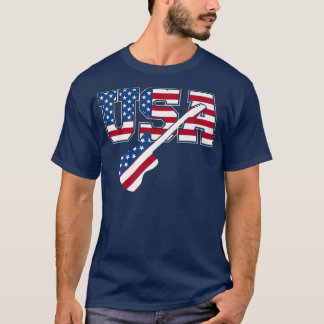 T-shirt I Love Country Music USA Vintage Guitare American 