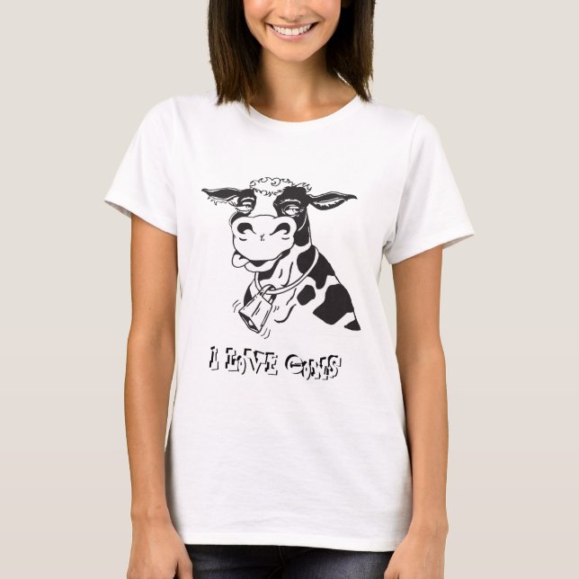 T-shirt I Love Cows (Devant)