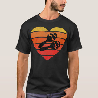 T-shirt I Love Cuban Maracas Percussion