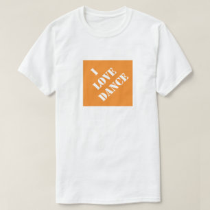 T-shirt I Love Dance Funny Papa Humorisore Fête des pères 