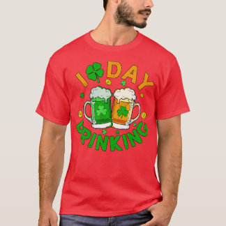 T-shirt I Love Day Boire Irlande Shamrock St patrick D