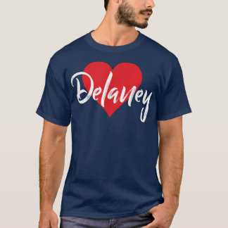 T-shirt I Love Delaney First Name T I Heart Named 