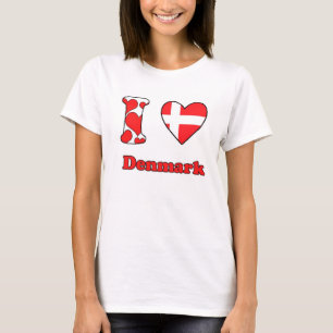 T-shirt I love Denmark