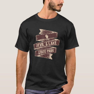 T-shirt I Love Devils Lake State Park Wisconsin WI Randonn