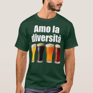 T-shirt I Love Diversity Bière Cadeau Bière