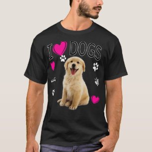T-shirt I Love DogsT-shirt d'extraction du Labrador d'o