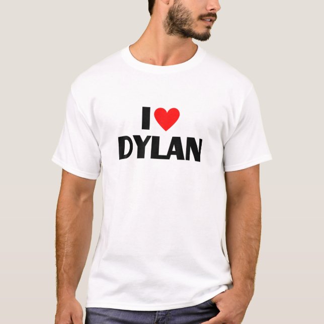 T-shirt I Love Dylan - I Heart Dylan (Devant)