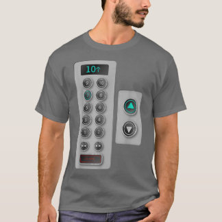 T-shirt I Love Elevator Cadeau Boutons d'ascenseur mignonn