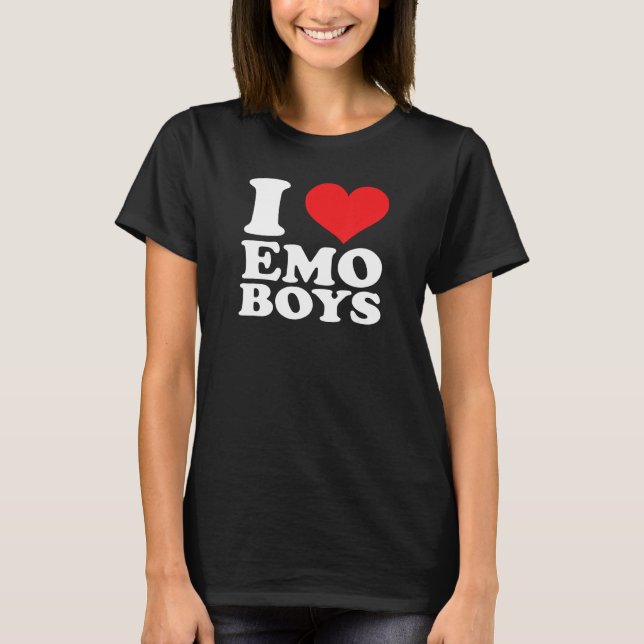 T-shirt I Love Emo Boys (Devant)