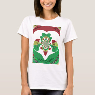 T-shirt I Love Ethiopia Kaleidoscope - Heartfeel Rasta Art