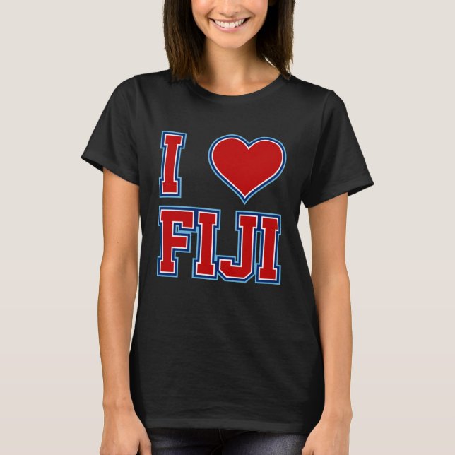 T-shirt I Love Fiji (Devant)