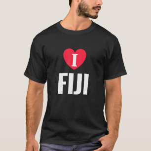 T-shirt I Love Fiji Patriotic Home Pays Voyage
