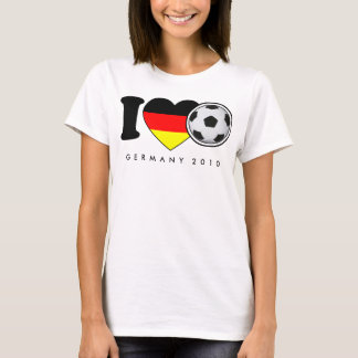 T-shirt « I Love football » Damen-Shirt Allemagne