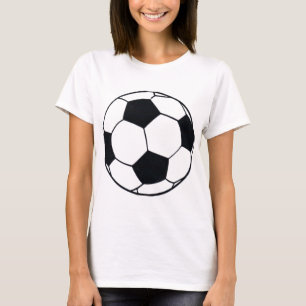 T-shirt I Love Football (Soccer) Coeur du jeu : I Love