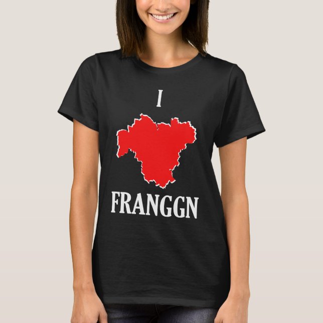 T-shirt I Love Franggn Proud Franks Card  Home (Devant)