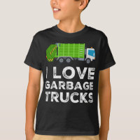 I Love Garbage Truck For Kids Toddler Long Sleeve