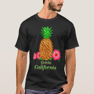 T-shirt I Love Goleta California Ca Pineapple Floral