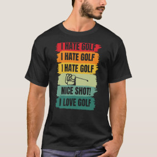 T-shirt I Love Golf Joueur Golfeur Coach Sports Gra