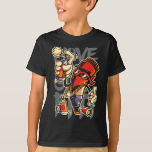 T-shirt I Love Graffiti Art Spray Peinture Artiste Graffit