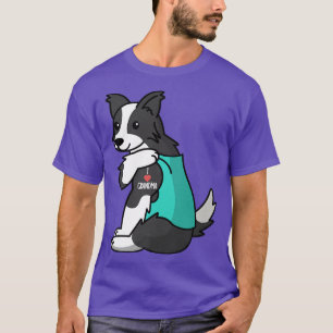 T-shirt I Love Grandma Tattoo Border Collie Grandmother Do