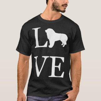 T-shirt I Love Great Pyrenees Amoureux des chiens Propriét