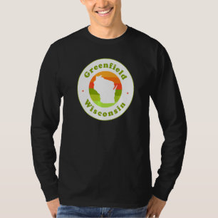 T-shirt I Love Greenfield Wisconsin Wi-Fi Souvenir