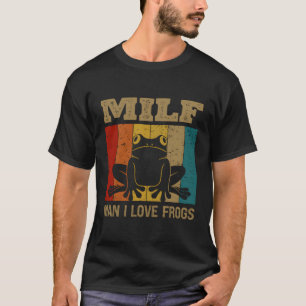 T-shirt I Love Grenouilles Amphibien Froggy Toad Tadpole G