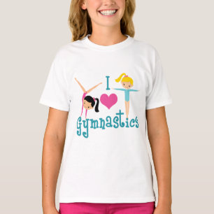 T-shirt I Love Gymnastique mignonne Gymnaste