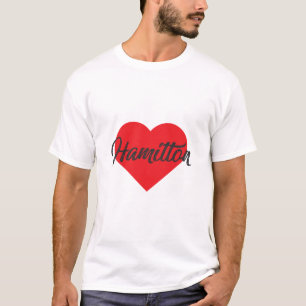 T-shirt I Love Hamilton - Bermudes