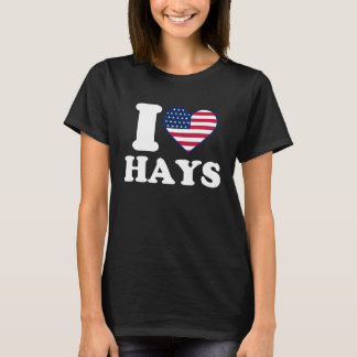 T-shirt I love Hays I heart Hays