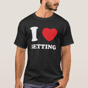 T-shirt I Love Heart Betting et Sports Betting Q