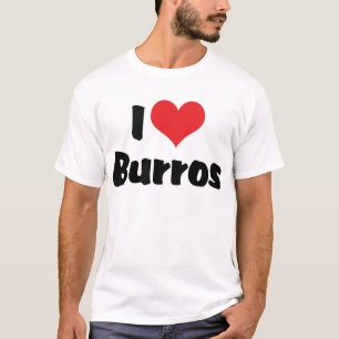 T-shirt I Love Heart Burros