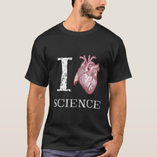 T-shirt I Love Heart Science Heart Anatomie Graphique