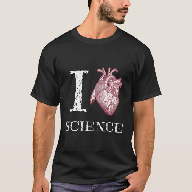 T-shirt I Love Heart Science Heart Anatomie Graphique (Devant)