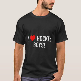 T-shirt I Love Hockey Novelty Fun Style